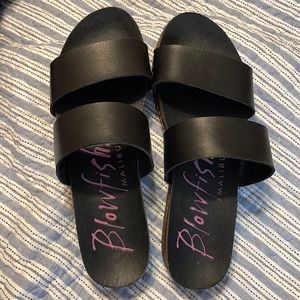 Blowfish Black Sandals